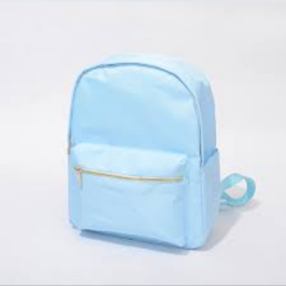 GB Girls Light Blue Varsity Large Nylon Backpack